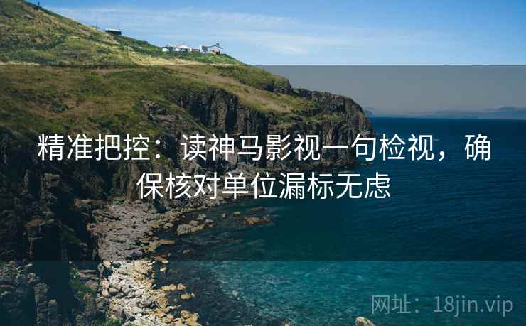 精准把控：读神马影视一句检视，确保核对单位漏标无虑